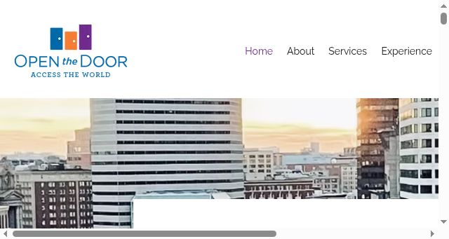 Screenshot of openthedoor.biz