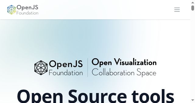 Screenshot of openvisualization.org