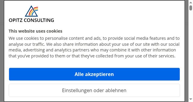 Screenshot of opitz-consulting.com