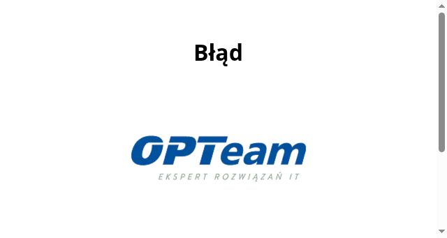Screenshot of opteam.pl
