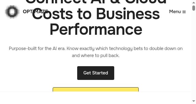 Screenshot of optimazehq.com