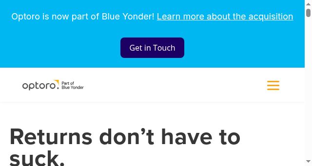 Screenshot of optoro.com