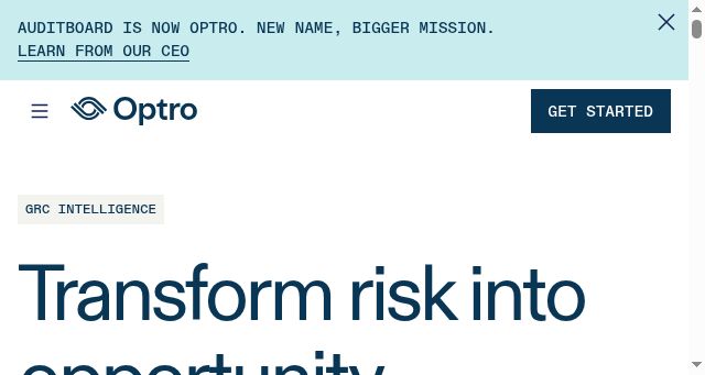 Screenshot of optro.ai