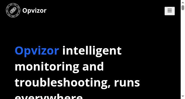 Screenshot of opvizor.com