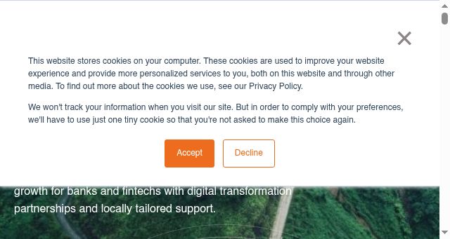 Screenshot of oradian.com