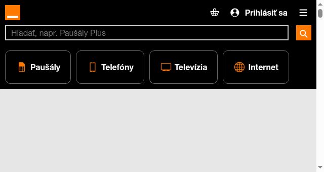 Screenshot of orange.sk
