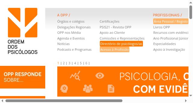 Screenshot of ordemdospsicologos.pt