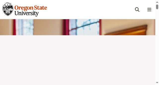 Screenshot of oregonstate.edu