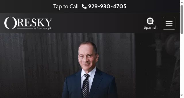 Screenshot of oreskylaw.com
