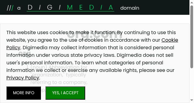 Screenshot of org.com
