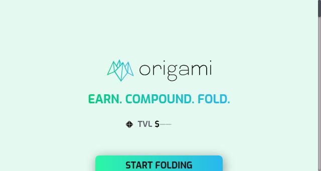 Screenshot of origami.finance