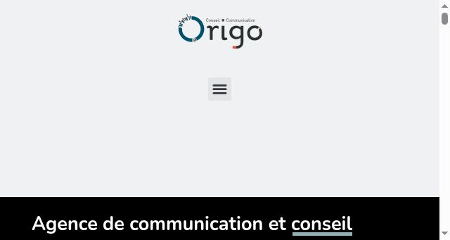 Screenshot of origo-communication.com