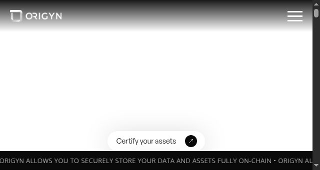 Screenshot of origyn.com