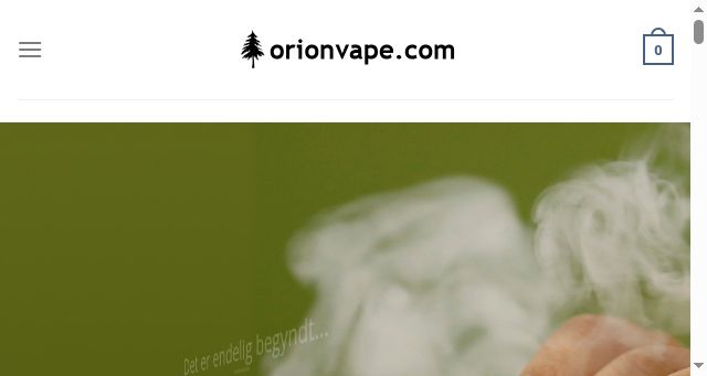 Screenshot of orionvape.com