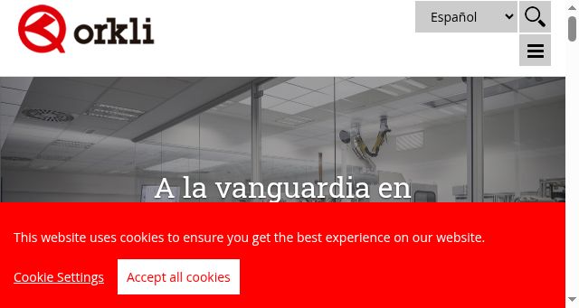 Screenshot of orkli.com