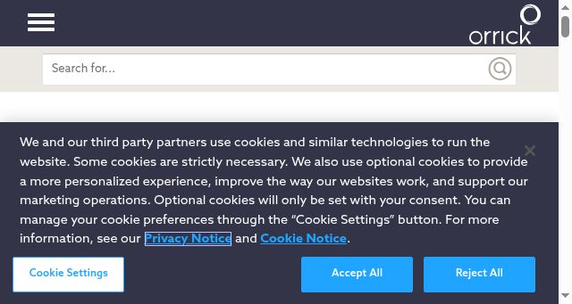 Screenshot of orrick.com