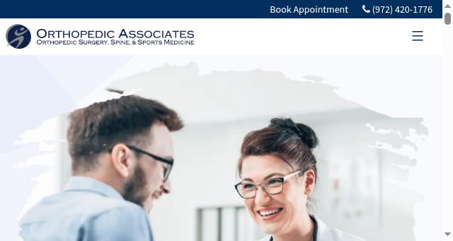 Screenshot of orthopedicassociates.org