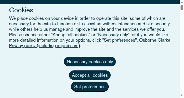 Screenshot of osborneclarke.com