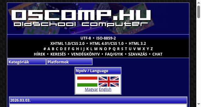 Screenshot of oscomp.hu