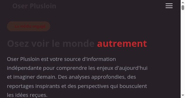Screenshot of oser-plusloin.com