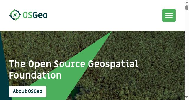 Screenshot of osgeo.org
