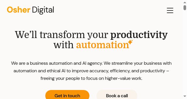 Screenshot of osher.com.au