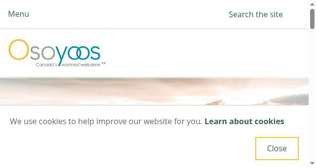 Screenshot of osoyoos.ca