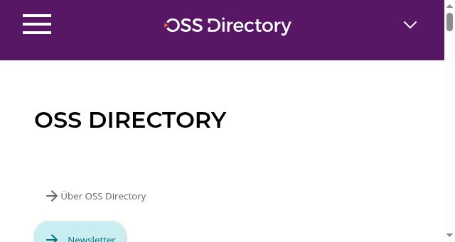 Screenshot of ossdirectory.com