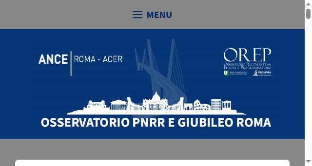 Screenshot of osservatoriopnrrgiubileoroma.it