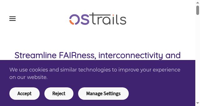 Screenshot of ostrails.eu