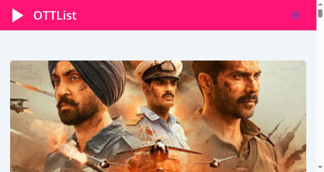 Screenshot of ottlist.in