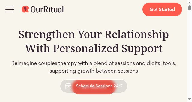 Screenshot of ourritual.com