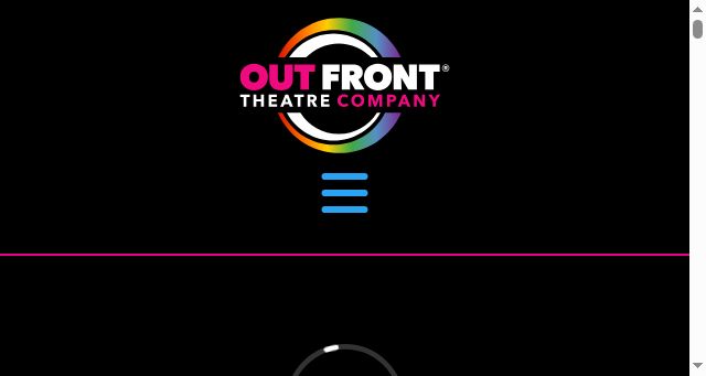 Screenshot of outfronttheatre.com