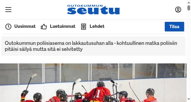 Screenshot of outokummunseutu.fi