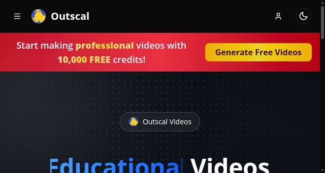 Screenshot of outscal.com