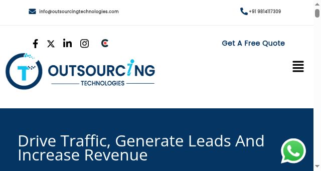 Screenshot of outsourcingtechnologies.com