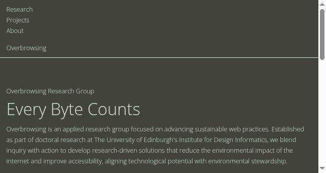 Screenshot of overbrowsing.com