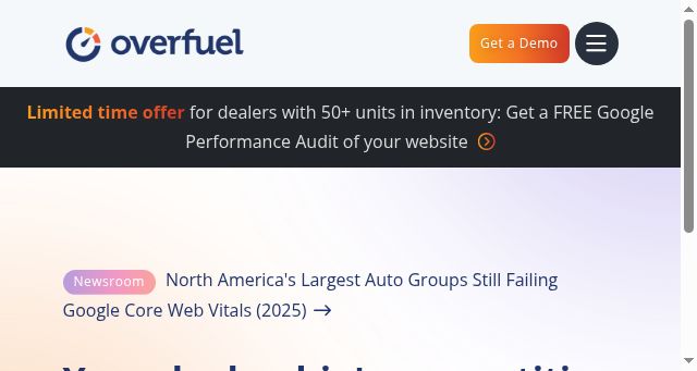 Screenshot of overfuel.com