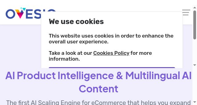 Screenshot of ovesio.com
