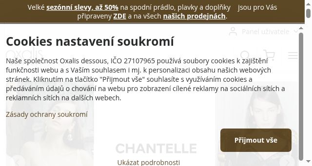 Screenshot of oxalisdessous.cz