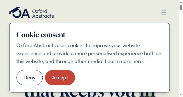 Screenshot of oxfordabstracts.com
