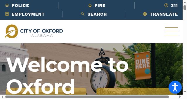 Screenshot of oxfordal.gov