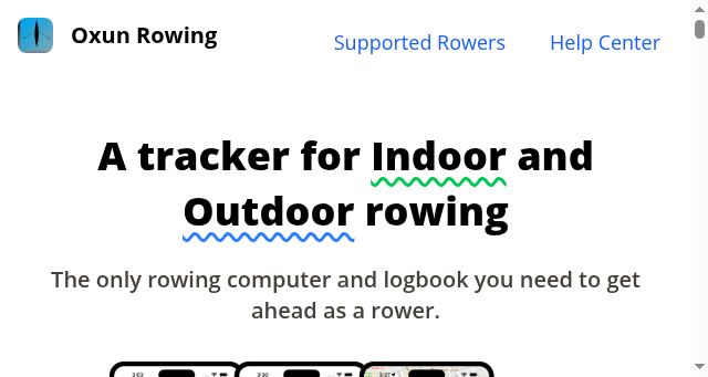Screenshot of oxunrowing.app