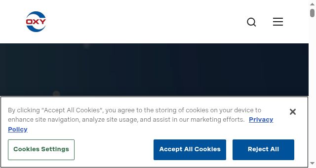 Screenshot of oxy.com