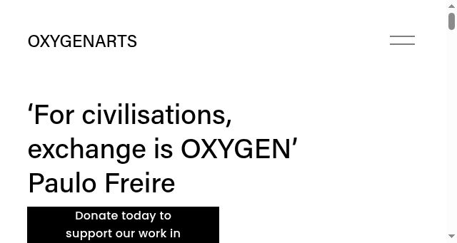 Screenshot of oxygenarts.com