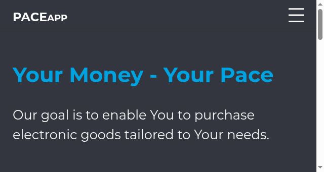 Screenshot of pace.app