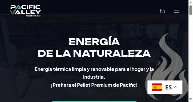 Screenshot of pacificvalley.cl