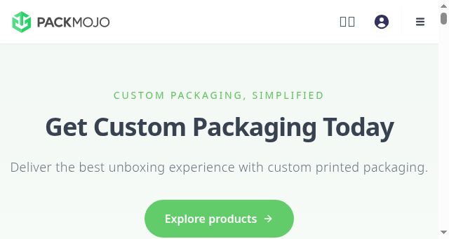 Screenshot of packmojo.com