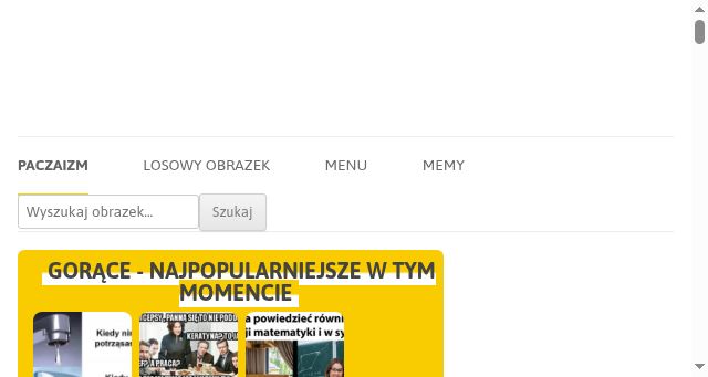 Screenshot of paczaizm.pl