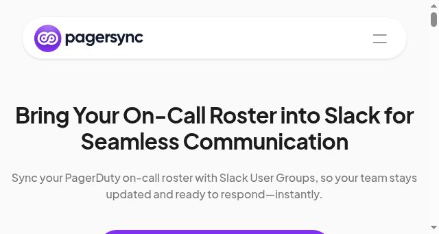 Screenshot of pagersync.com